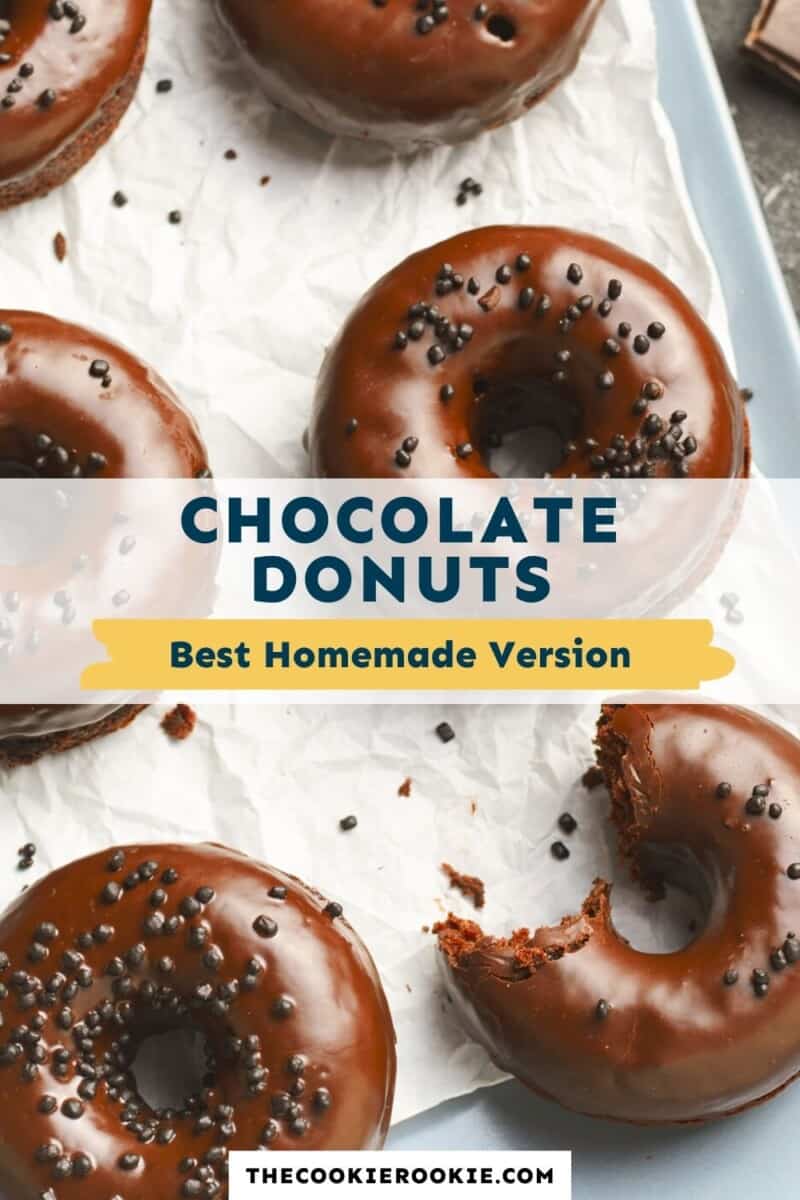 chocolate donuts pinterest collage