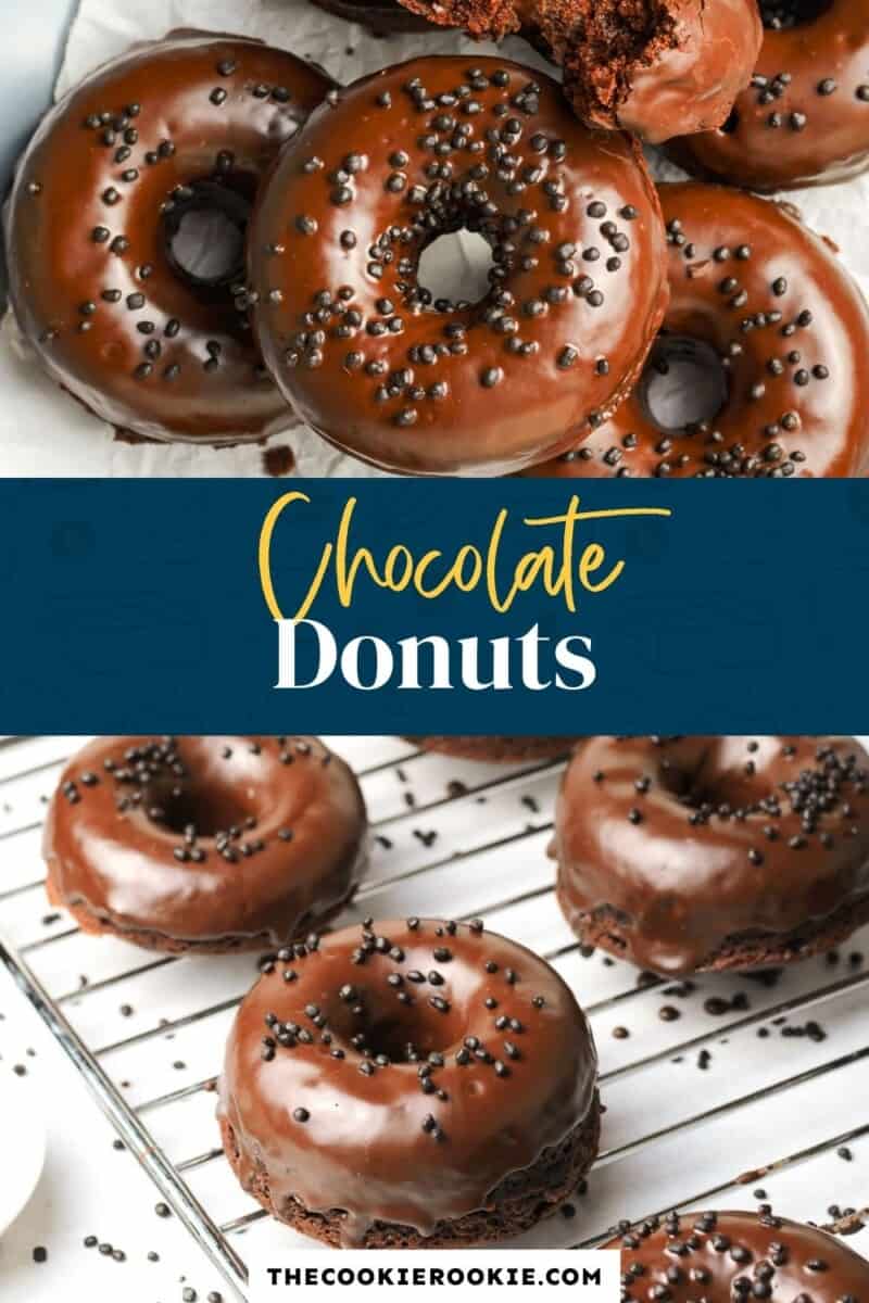 chocolate donuts pinterest collage