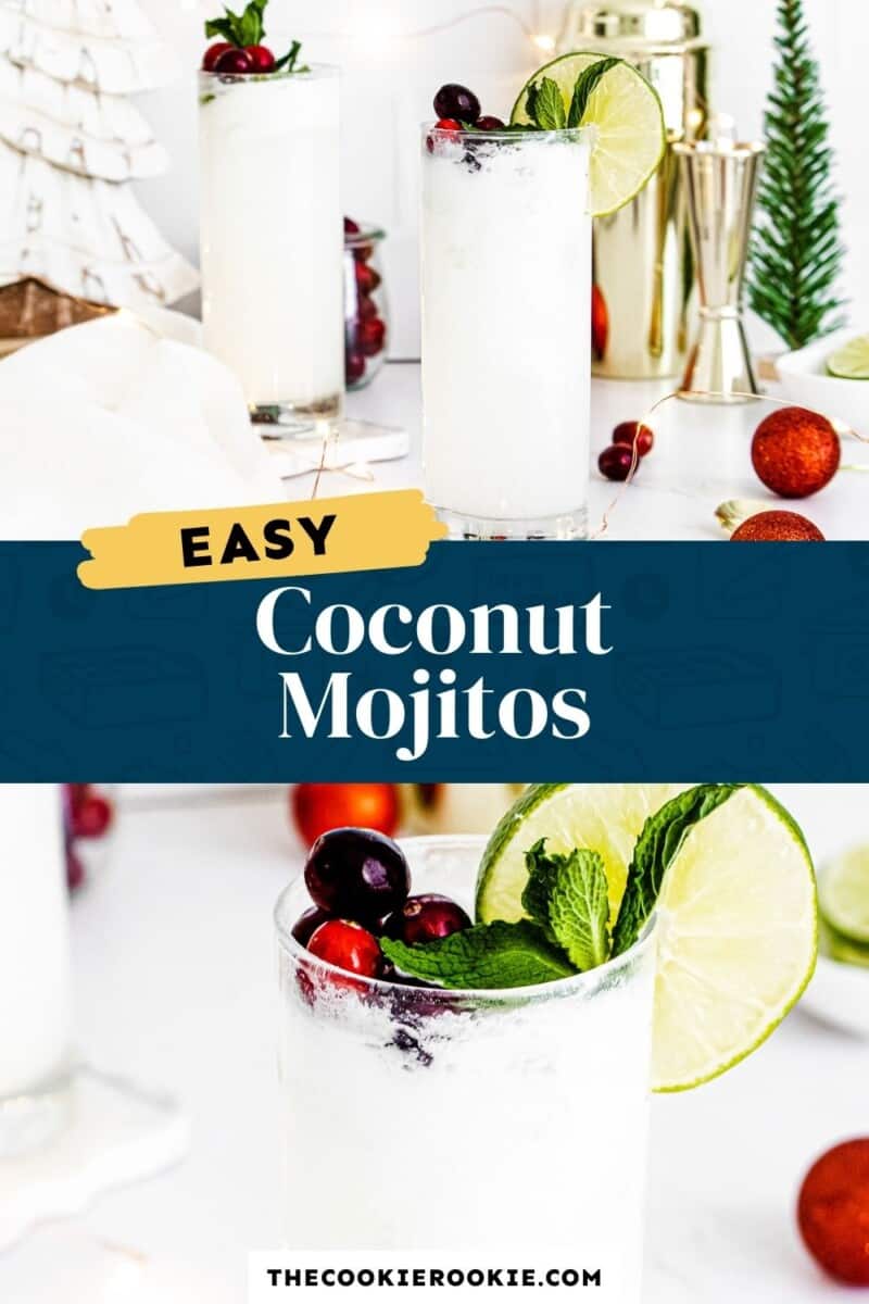 coconut mojitos pinterest collage