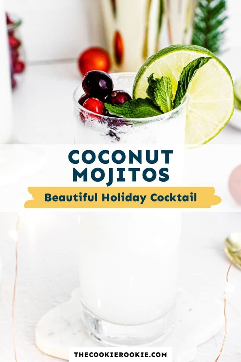 coconut mojitos pinterest collage