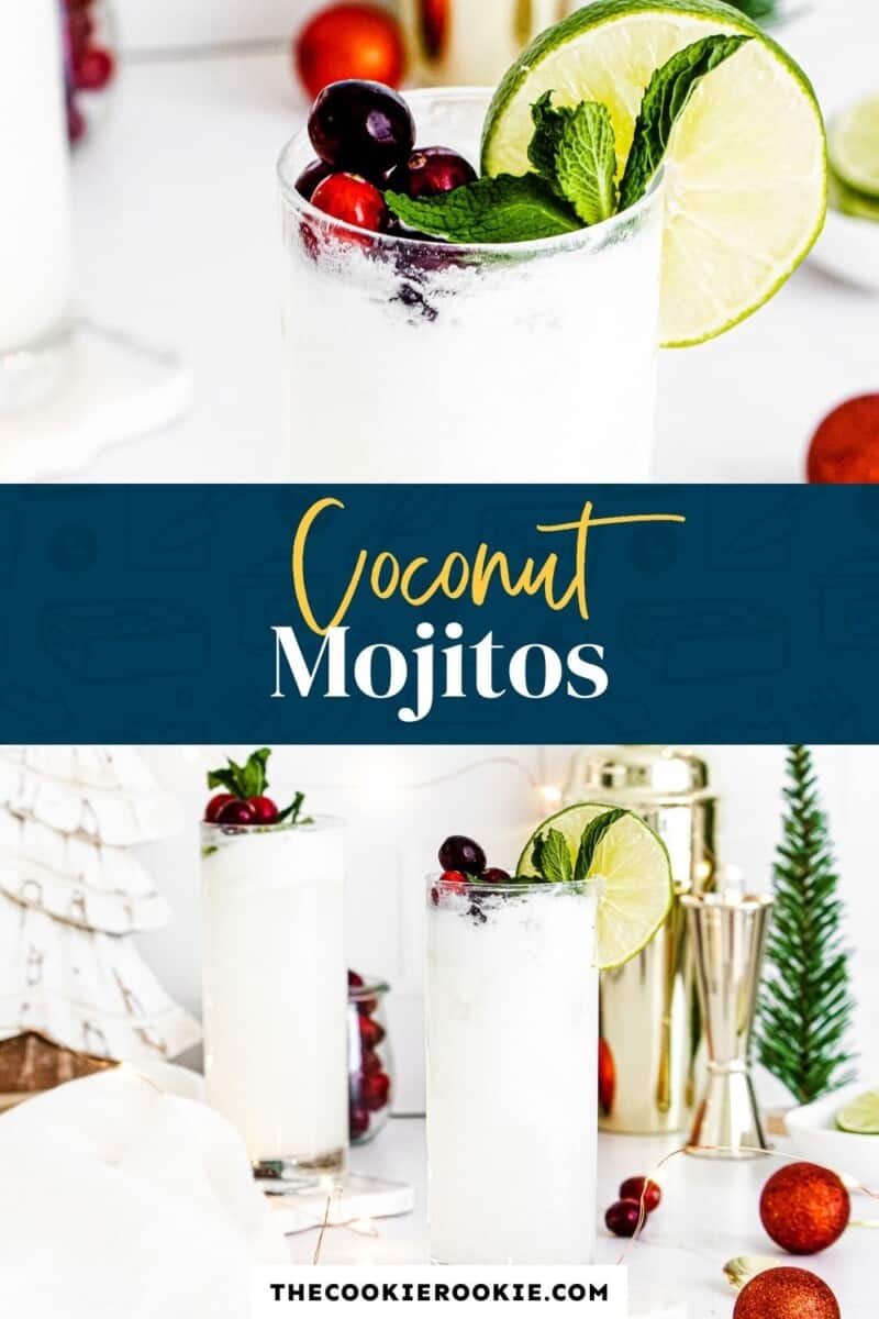 coconut mojitos pinterest collage