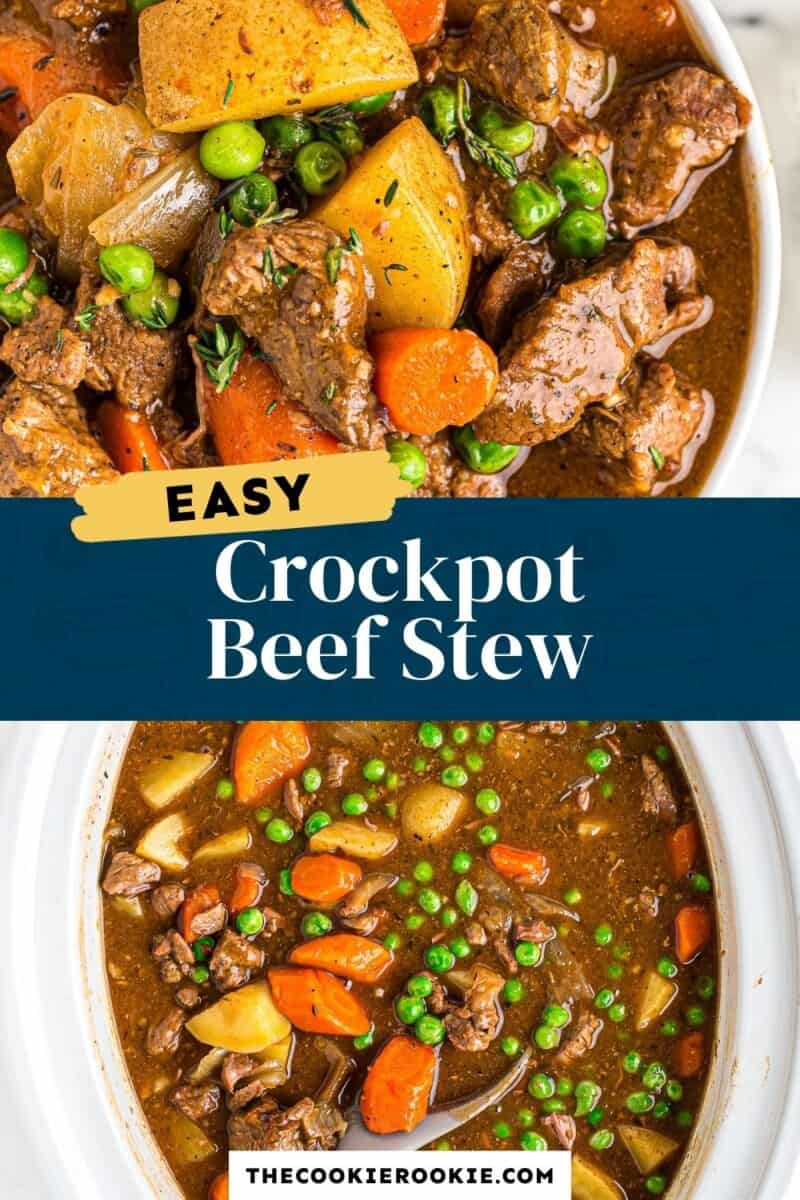 crockpot beef stew pinterest collage