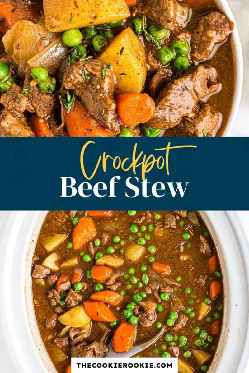 crockpot beef stew pinterest collage