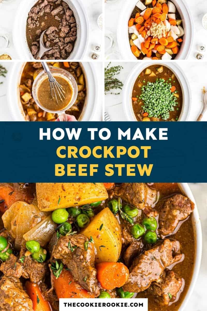 crockpot beef stew pinterest collage