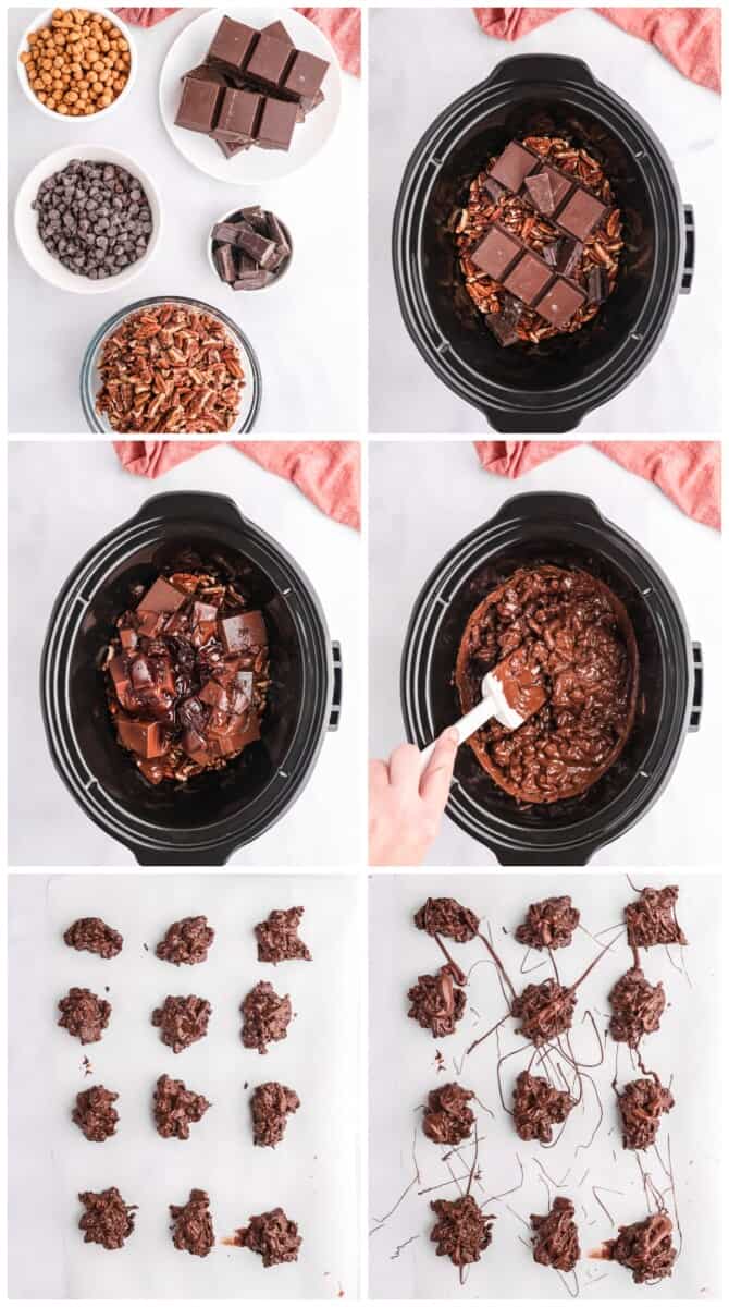 step by step photos for making crockpot candy