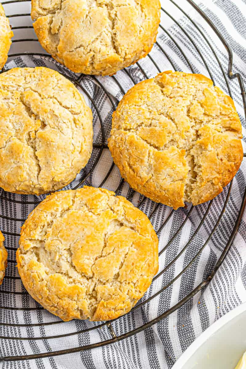 buttermilk biscuits on cooling rack