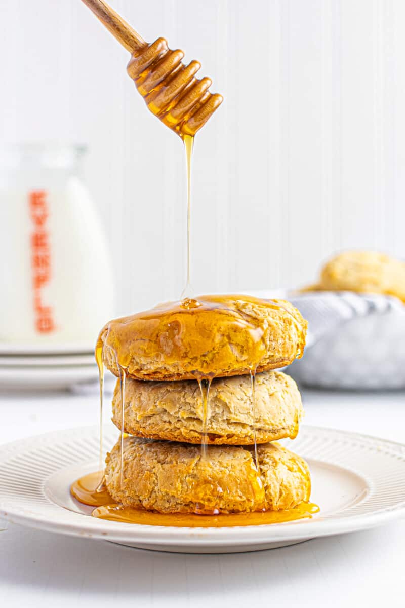 gluten free buttermilk biscuits with honey