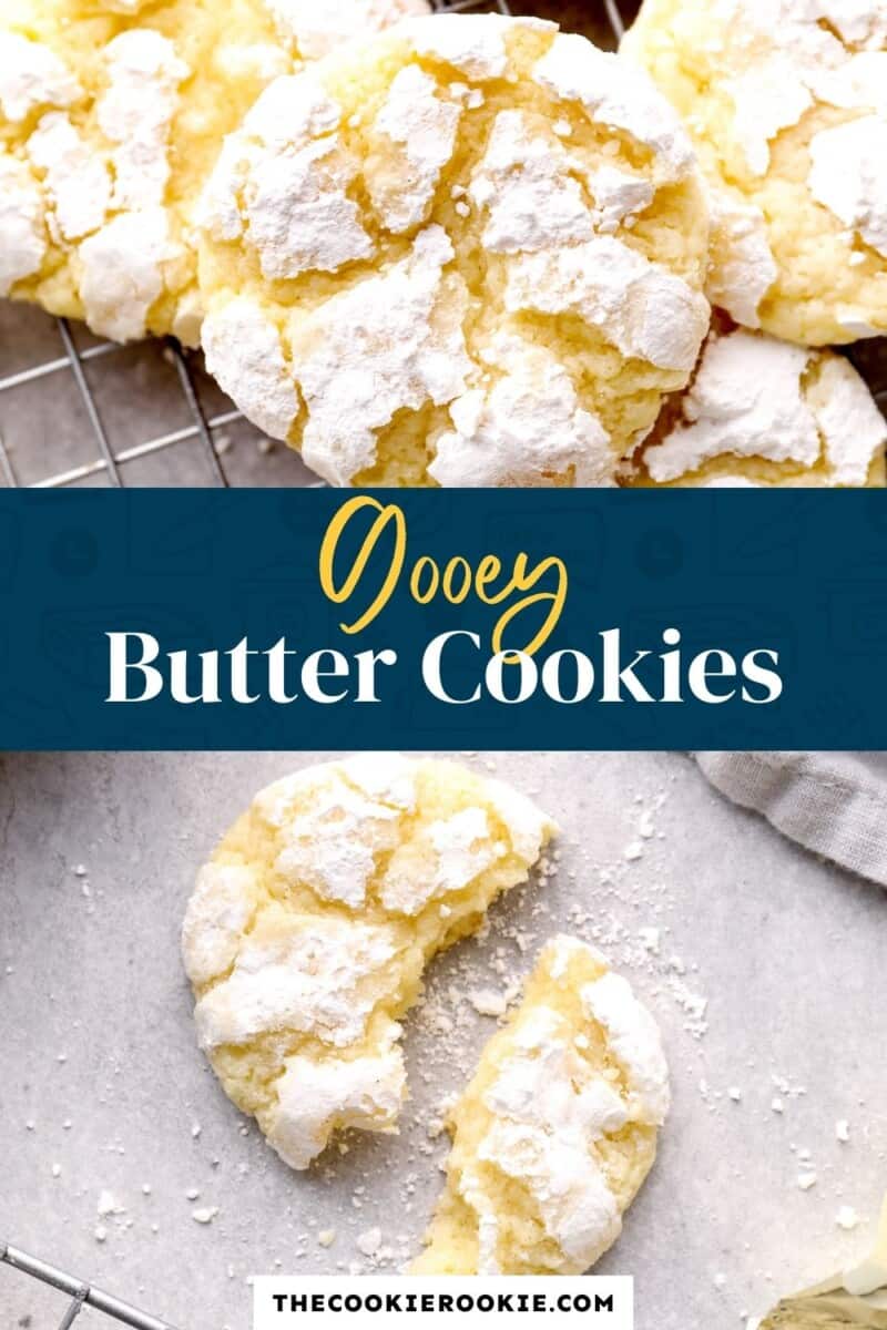 gooey butter cake cookies pinterest collage