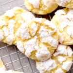 gooey butter cookies with powdered sugar
