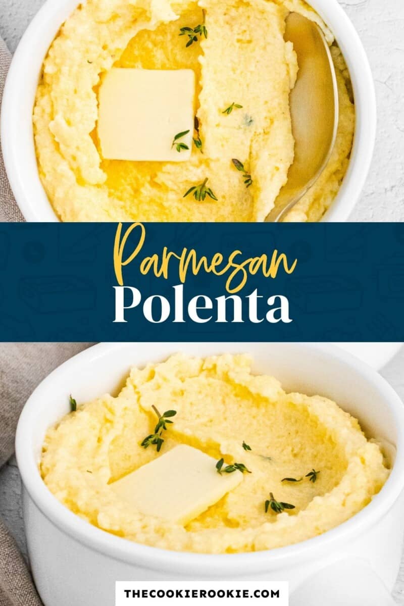 parmesan polenta pinterest collage