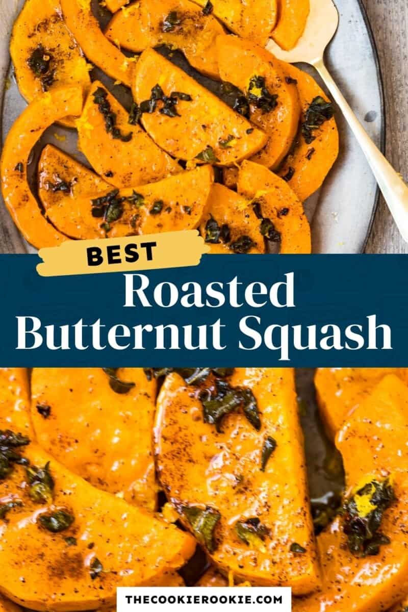 Roasted Butternut Squash with Browned Butter & Sage Recipe - The Cookie ...