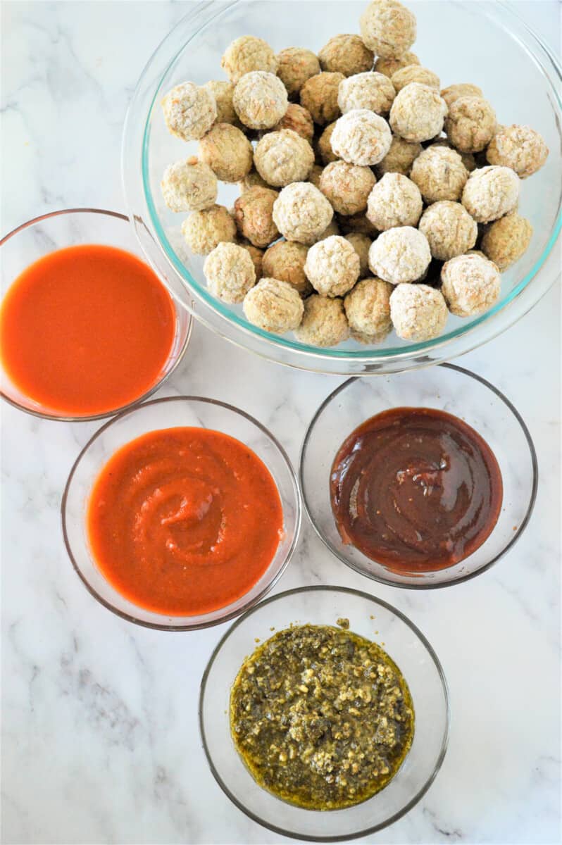 ingredients for sheet pan party meatball