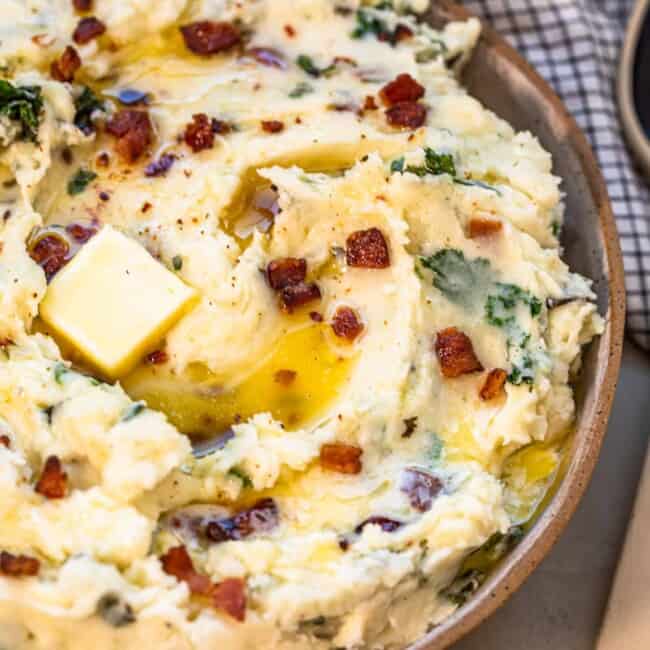 colcannon potatoes in bowl