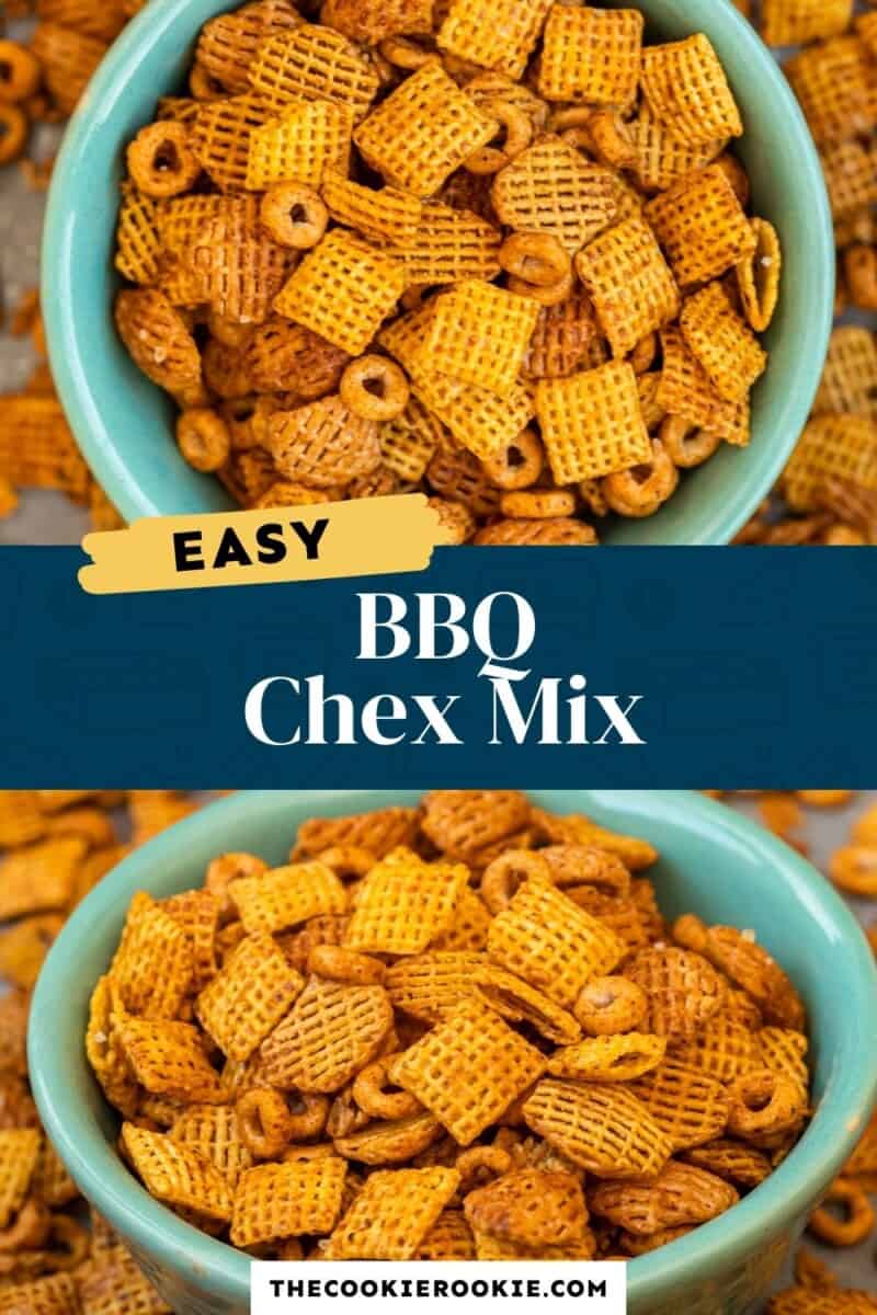 BBQ Chex Mix Pinterest collage
