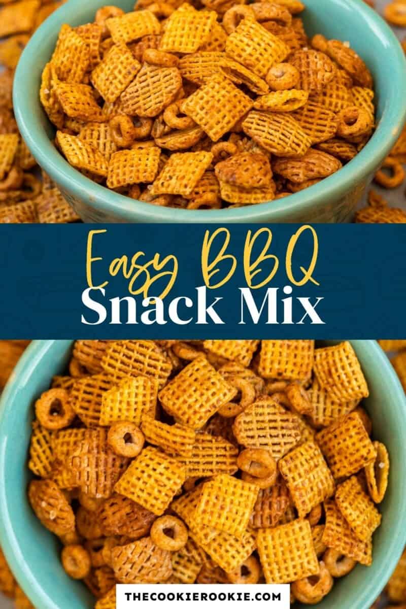 BBQ Chex Mix Pinterest collage