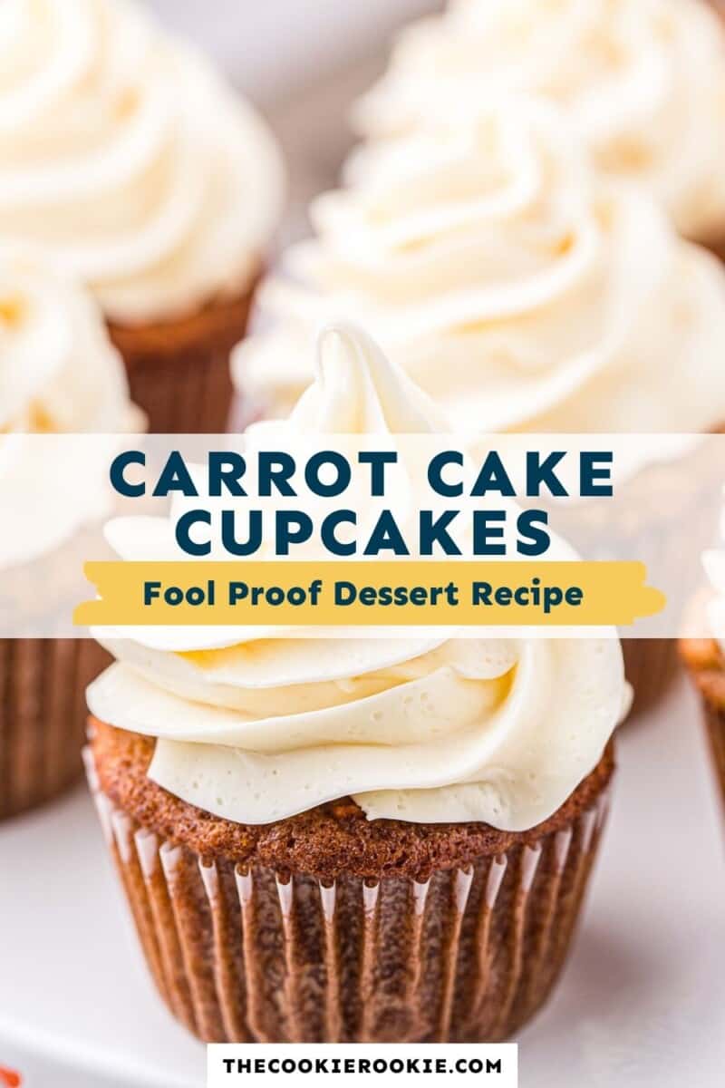 carrot cake cupcakes pinterest collage