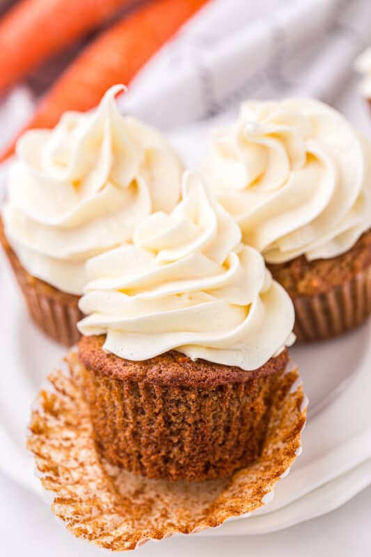 Carrot Cake Cupcakes Recipe - The Cookie Rookie®