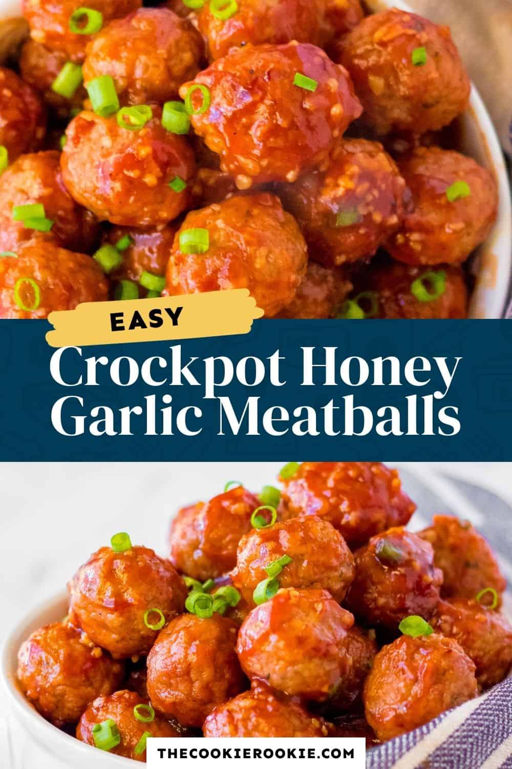 Crockpot Honey Garlic Meatballs Recipe The Cookie Rookie®