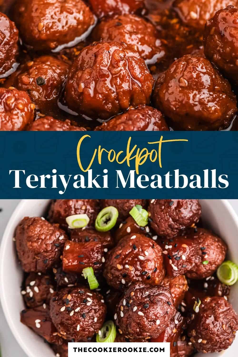 Crockpot Teriyaki Meatballs Recipe The Cookie Rookie®