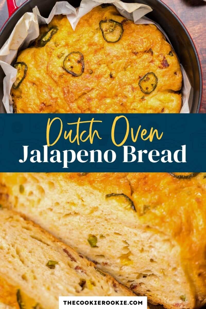 dutch oven jalapeno bread pinterest collage