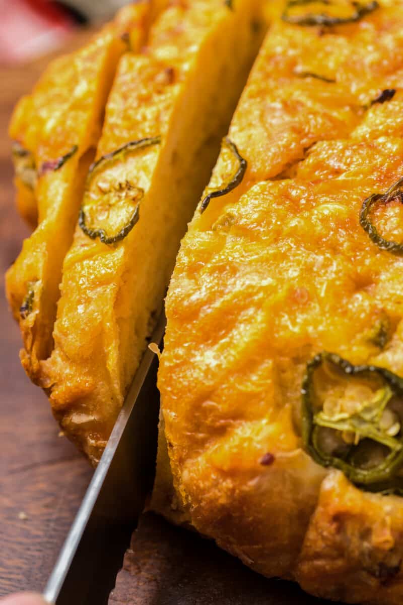 sliced jalapeno bread