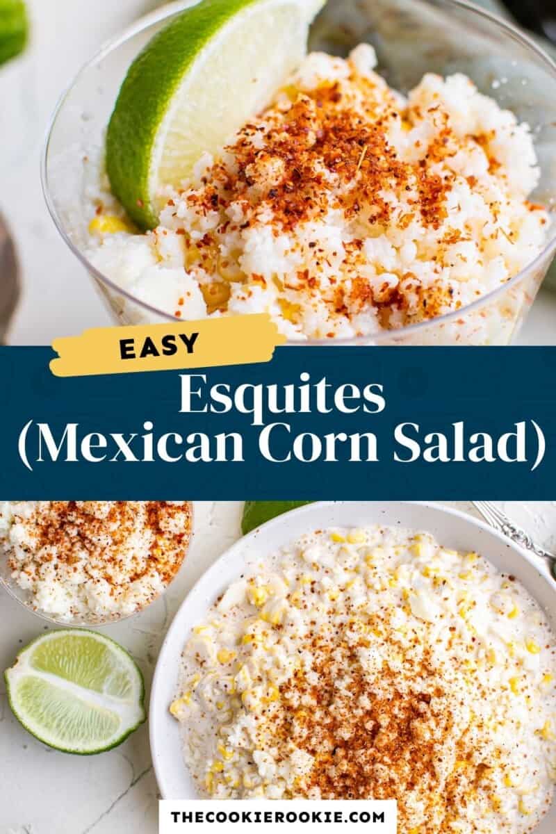 esquites mexican corn salad pinterest collage