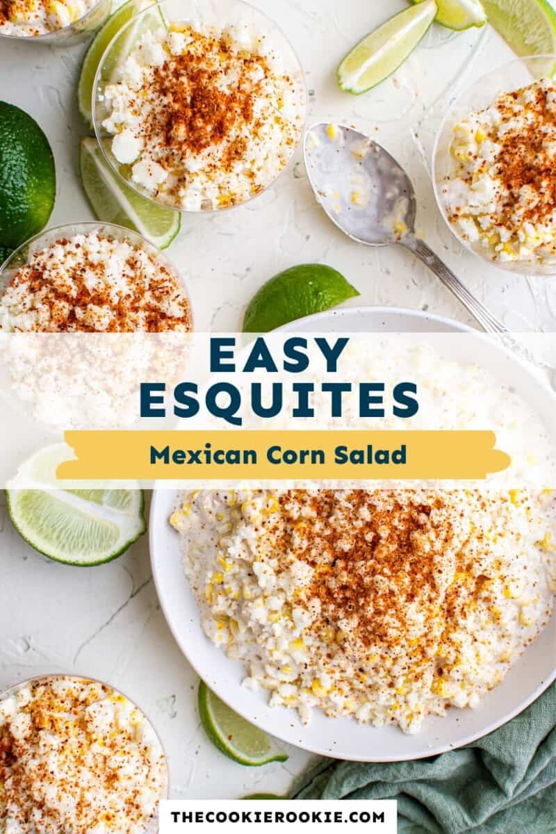 esquites mexican corn salad pinterest collage