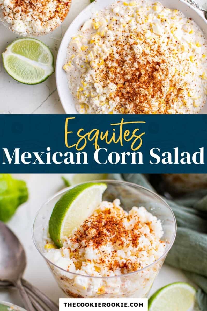 esquites mexican corn salad pinterest collage