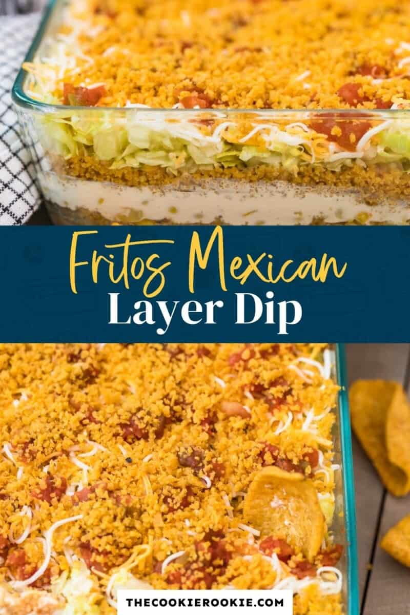 fritos mexican layer dip pinterest collage