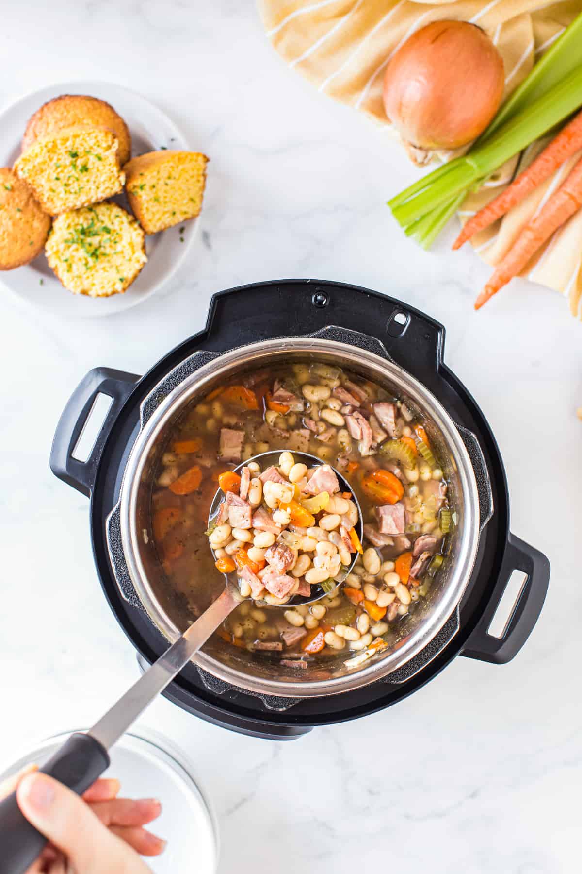 Instant Pot Ham And Bean Soup The Cookie Rookie®