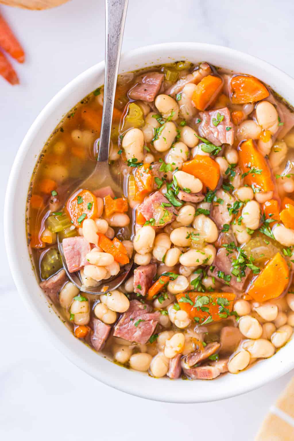 Instant Pot Ham and Bean Soup Recipe - The Cookie Rookie®