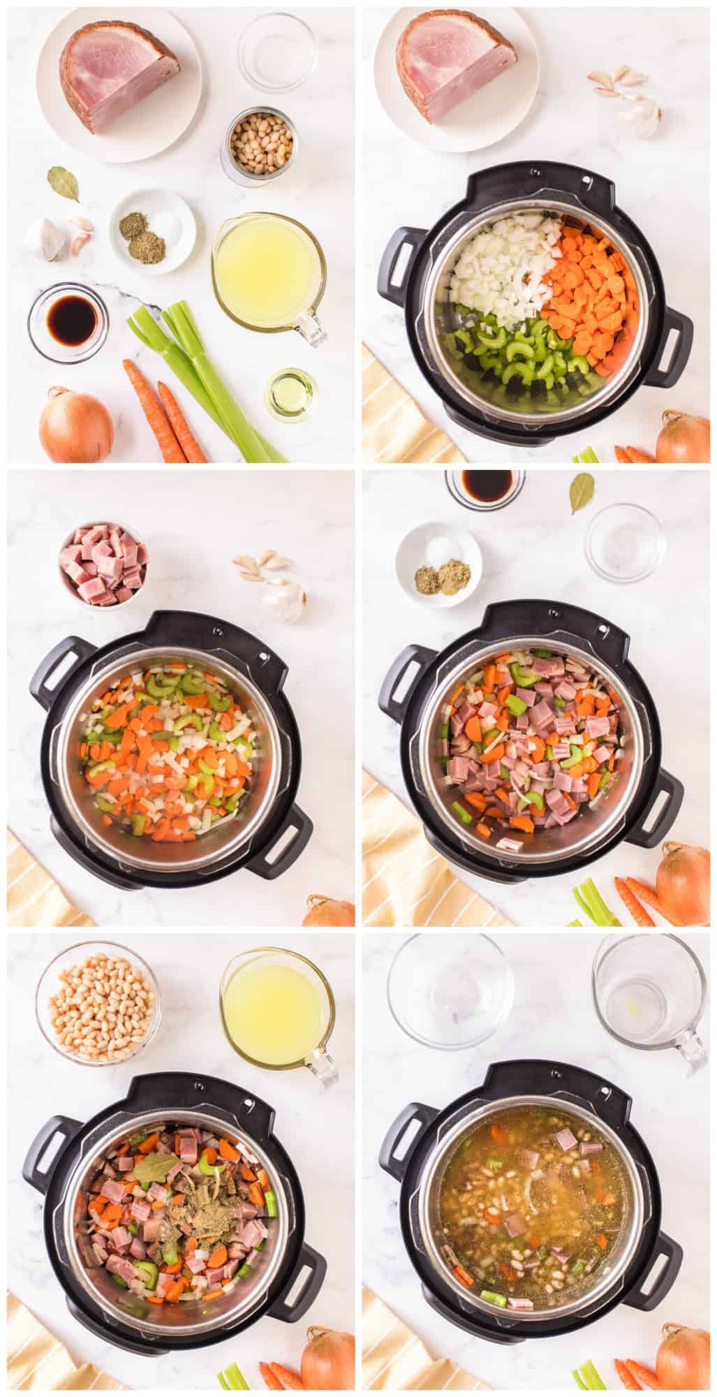 how to make instant pot ham and bean soup