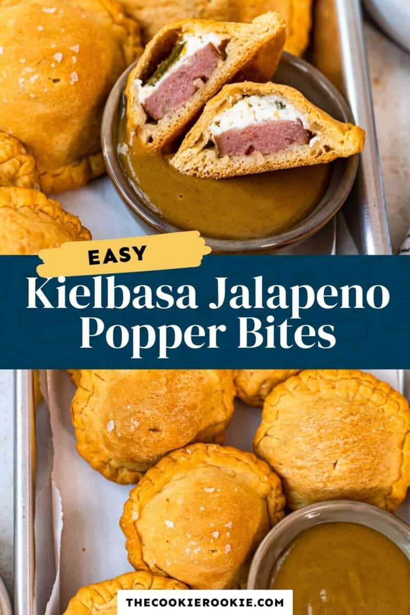 kielbasa jalapeno popper bites pinterest collage