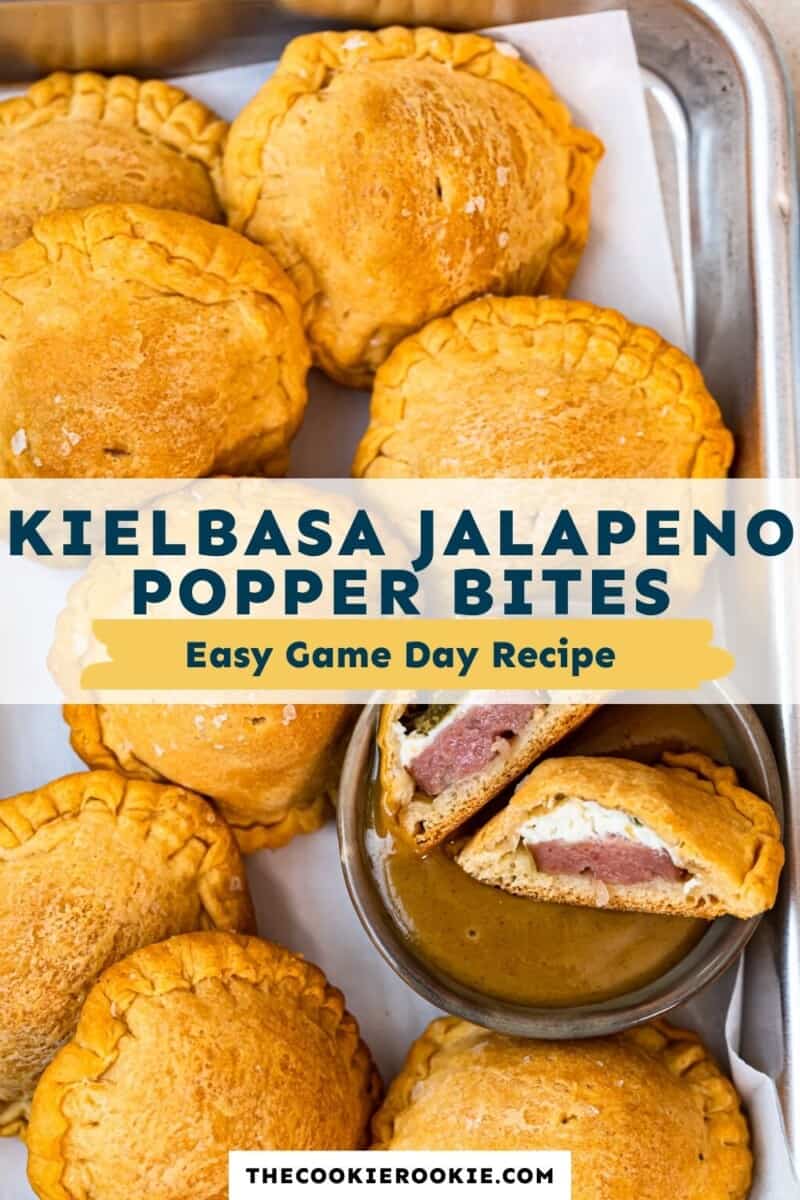 kielbasa jalapeno popper bites pinterest collage