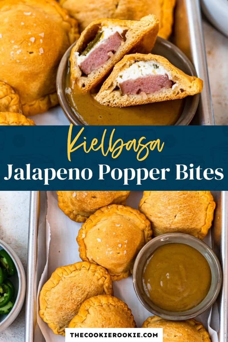 kielbasa jalapeno popper bites pinterest collage