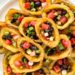 mexican potato skins on large plate