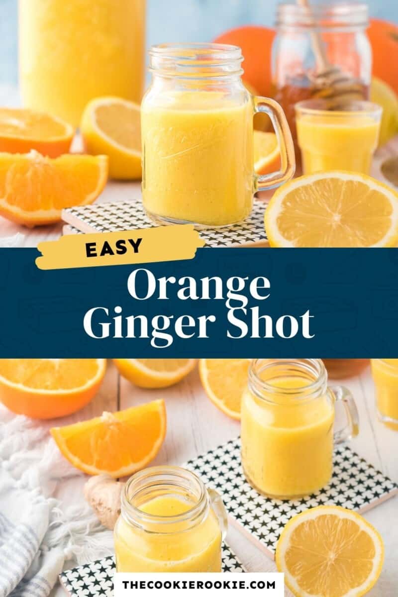 orange ginger shot pinterest collage