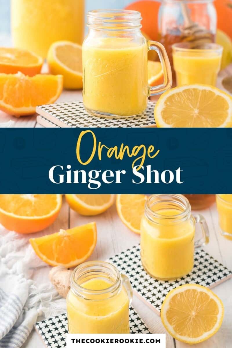 orange ginger shot pinterest collage