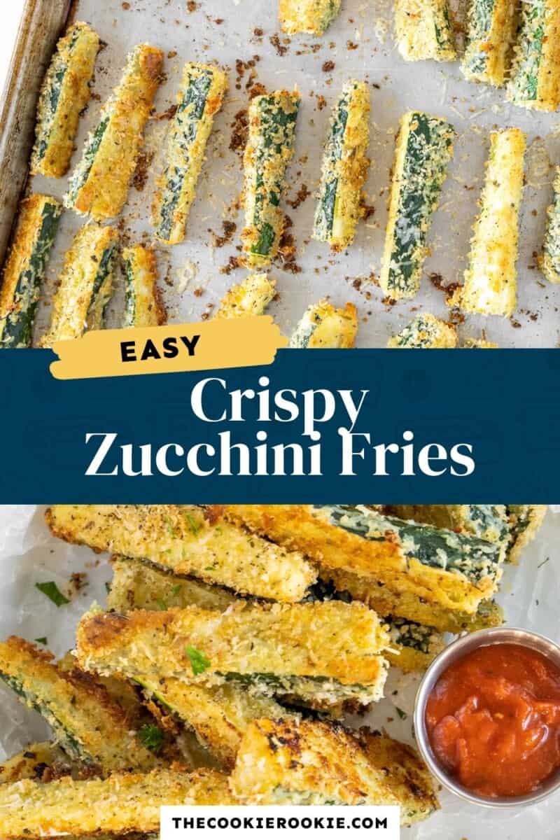 zucchini fries pinterest collage