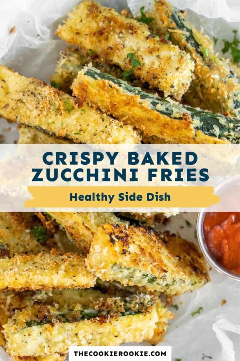 zucchini fries pinterest collage