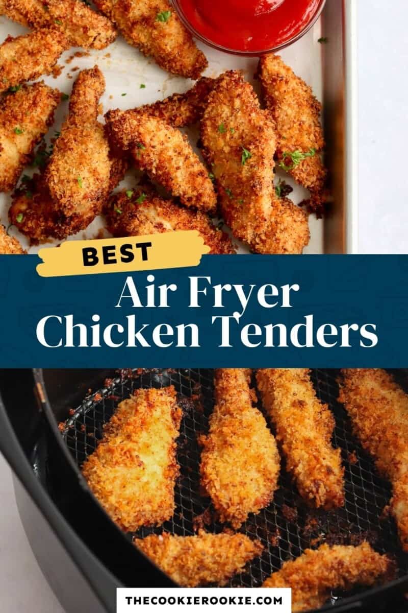 Air Fryer Chicken Tenders Pinterest Collage