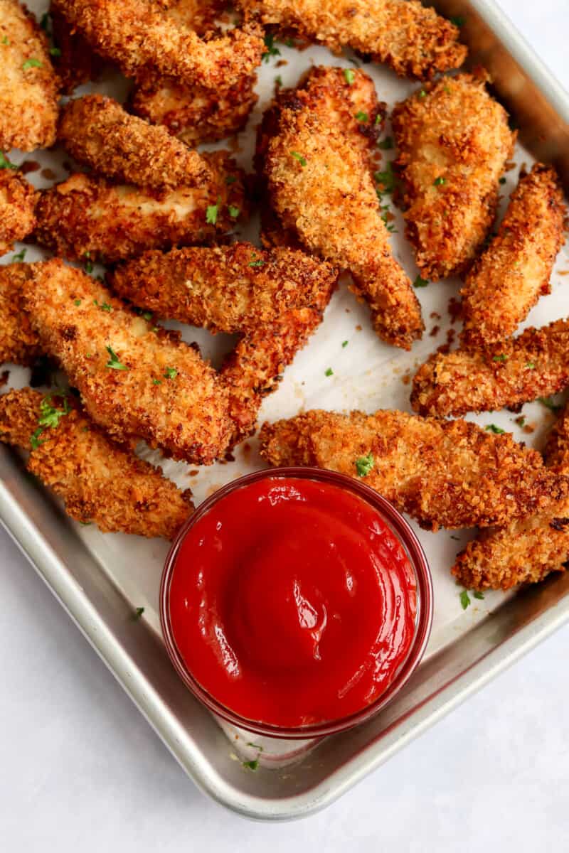air fryer chicken tenders with ketchup