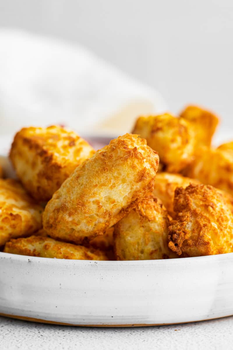 up close air fryer tater tots