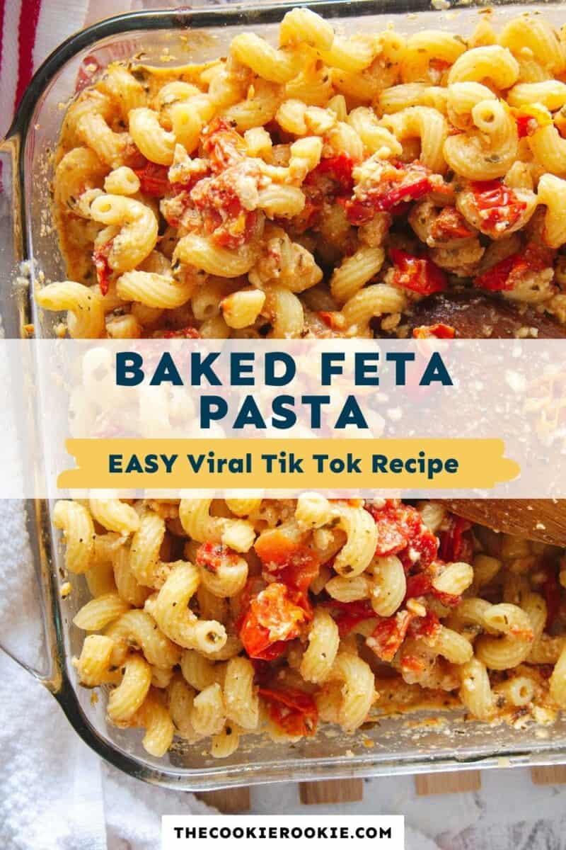 baked feta pasta pinterest collage