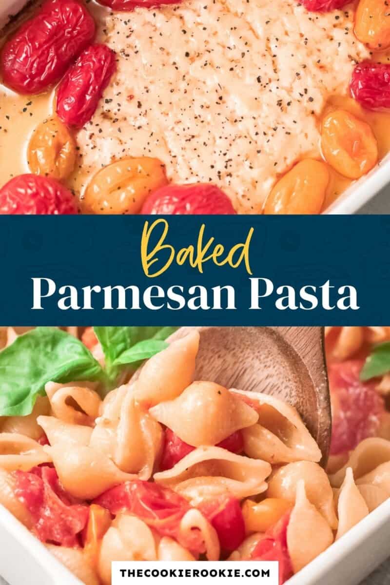 baked parmesan pasta pinterest
