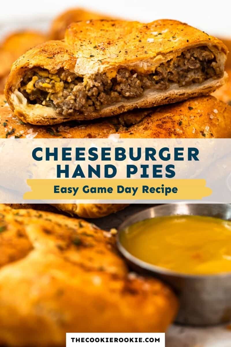 cheeseburger hand pies pinterest collage