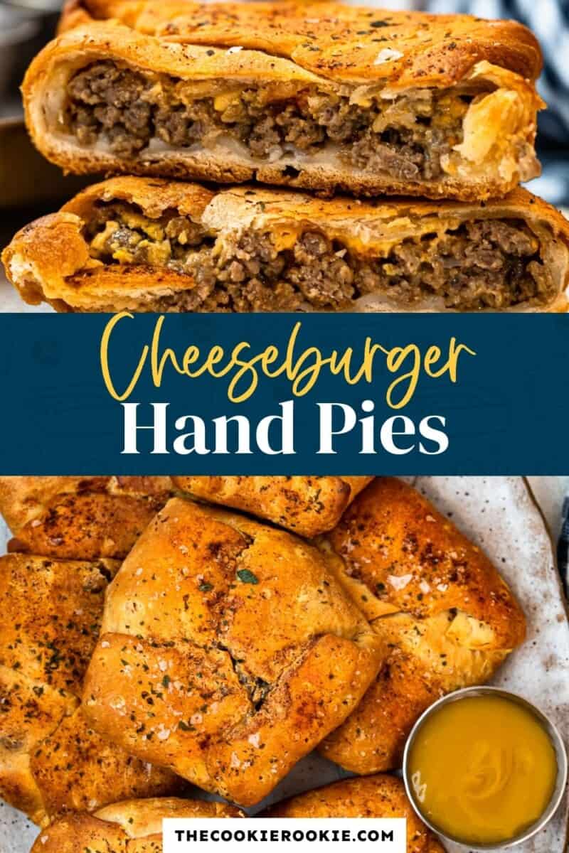 cheeseburger hand pies pinterest collage