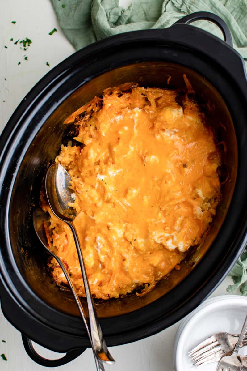 Crockpot Cheesy Hashbrowns - The Cookie Rookie®