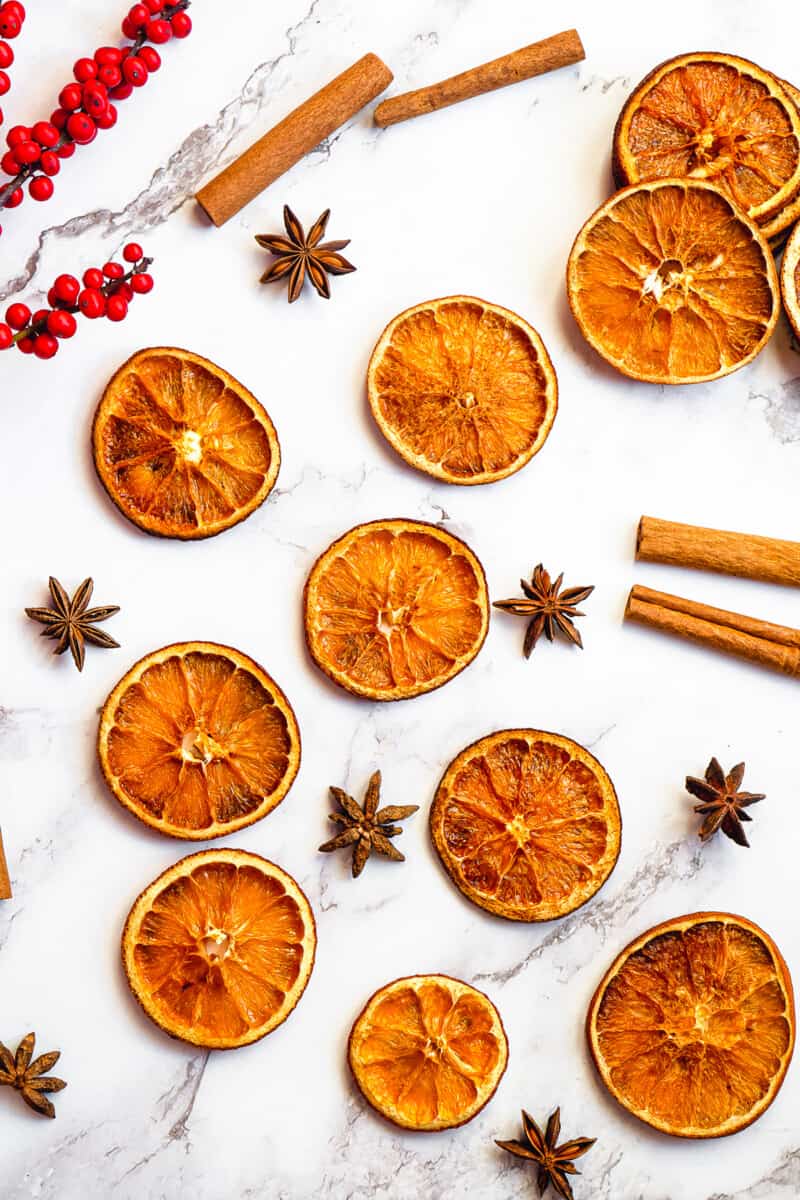 How to Dry Orange Slices