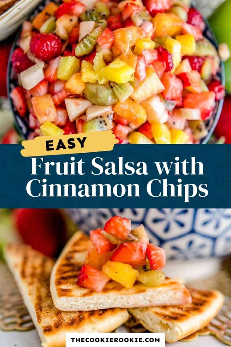 fruit salsa pinterest collage